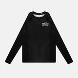 BLACK LONG SLEEVE RASH GUARD